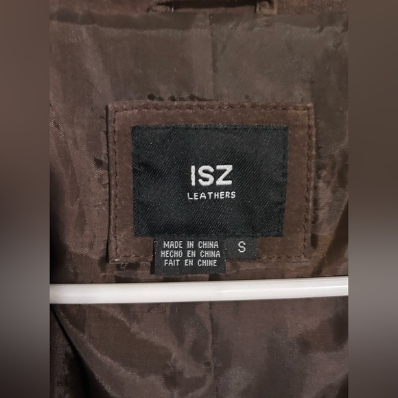ISZ Leather women’s brown 100% leather blazer jacket NO FLAWS Small - Picture 2 of 7